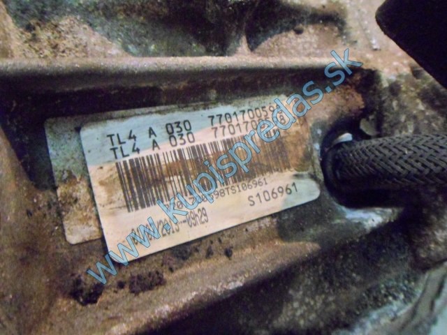 prevodovka na renault megane III lift, 1,6i 16V, TL4A030